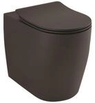 KLUDI-RESA R Spiralflush-Stand-WC 55 cm Universalf&ouml;rmiger Abfluss Mattschwarz