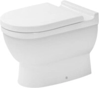 Duravit Starck 3 Stand-WC, Tiefsp&uuml;ler, 570mm, Rimless (sp&uuml;lrandlos) 2068090000