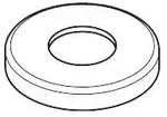 Hansgrohe Rosette Absperrventil chrom , 31098000 31098000