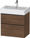 Duravit D-Neo Waschtischunterbau wandh&auml;ngend Nussbaum dunkel Matt 684x442x625 mm -