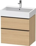 Duravit D-Neo Waschtischunterbau wandh&auml;ngend Natur Eiche Matt 684x442x625 mm -