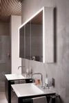emco LED-Lichtspiegelschrank Prime 3 Unterputz, 800 mm, 2-t&uuml;rig R&uuml;ckwand
