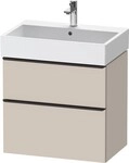 Duravit D-Neo Waschtischunterbau wandh&auml;ngend Taupe Matt 684x442x625 mm -