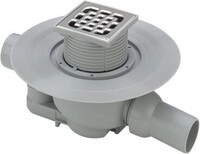 Viega Badablauf 4921.6 in DN40xDN50 Kunststoff grau 556921