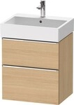 Duravit D-Neo Waschtischunterbau wandh&auml;ngend Natur Eiche Matt 584x442x625 mm -