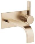 Dornbracht Waschtisch-Wand-Einhandbatterie mit Abdeckplatte MEM 36864782 Champagne