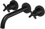 Steinberg Serie 250 3-Loch Waschtischwandarmatur 245mm Auslaufl&auml;nge, matt black,