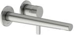 Keuco Waschtischarmatur UP Edition 400 51516, Wandm., Ausl. 243 mm, Edelstahl-fin.,