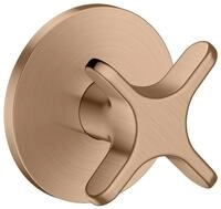 Hansgrohe Absperrventil Unterputz AXOR One mit Kreuzgriff brushed red gold, 48771310