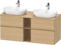 Duravit D-Neo Konsolenwaschtischunterbau wandh&auml;ngend Natur Eiche Matt...