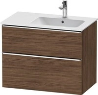 Duravit D-Neo Waschtischunterbau wandh&auml;ngend Nussbaum dunkel Matt 810x462x625...