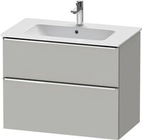 Duravit D-Neo Waschtischunterbau wandh&auml;ngend Betongrau Matt 810x462x625 mm -