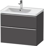 Duravit D-Neo Waschtischunterbau wandh&auml;ngend Graphit Matt 784x452x625 mm -