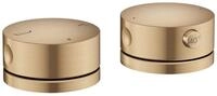 Hansgrohe 2-Loch Wannenrandarmatur AXOR One mit Thermostat brushed bronze , 48470140