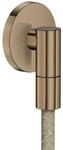 Hansgrohe Wandanschluss Axor Wall outlet Fine rund G1/2 " " brushed bronze , 36737140
