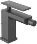 Hansgrohe Bidetmischer Tecturis E mit Zugstangen-Ablaufgarnitur Brushed Black