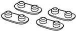 Tece -WC-Sitz Auflagepuffer (4 St&uuml;ck), 9820423 9820423