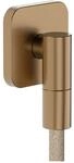 Hansgrohe Wandanschluss FixFit Fine Q mit R&uuml;ckflussverhinderer brushed bronze ,