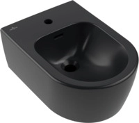 Villeroy & Boch Bidet Skyla 448200 530x370x215mm Oval wandh&auml;ngend Pure Black