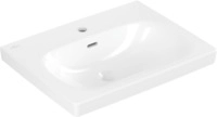 Villeroy & Boch Waschbecken Skyla 5A5160 600x460mm,, 1 Hahnloch mit &Uuml;berlauf...