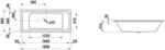 Laufen Einbau-Badewanne PRO S 1800x800x410 Stahl wei&szlig; matt, H2271807570401