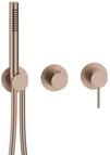 Herzbach MODUL7 Hebelmischer-Farbset 2/3 Verbraucher Copper Steel, 70.702002.1.39