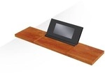 Hoesch Wannenablage aus wasserbest&auml;ndigem Doussie Holz und PU-Auflage mit...