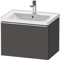 Duravit D-Neo Waschtischunterbau wandh&auml;ngend Graphit Matt 634x452x440 mm -
