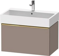 Duravit D-Neo Waschtischunterbau wandh&auml;ngend Basalt Matt 784x442x440 mm -
