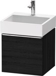 Duravit D-Neo Waschtischunterbau wandh&auml;ngend Eiche Schwarz Matt 484x442x440 mm...
