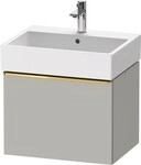 Duravit D-Neo Waschtischunterbau wandh&auml;ngend Betongrau Matt 584x442x440 mm -