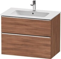 Duravit D-Neo Waschtischunterbau wandh&auml;ngend Nussbaum Matt 810x462x625 mm -