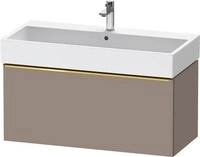 Duravit D-Neo Waschtischunterbau wandh&auml;ngend Basalt Matt 984x442x440 mm -