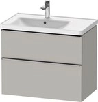 Duravit D-Neo Waschtischunterbau wandh&auml;ngend Betongrau Matt 784x452x625 mm -