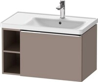 Duravit D-Neo Waschtischunterbau wandh&auml;ngend Basalt Matt 784x452x440 mm -