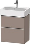 Duravit D-Neo Waschtischunterbau wandh&auml;ngend Basalt Matt 584x372x625 mm -