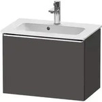 Duravit D-Neo Waschtischunterbau wandh&auml;ngend Graphit Matt 610x372x440 mm -