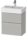 Duravit D-Neo Waschtischunterbau wandh&auml;ngend Betongrau Matt 584x372x625 mm -