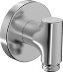 Hansa Wandanschlussbogen HANSA 2900, Rosette rund Stahl-geb&uuml;rstet, 290022-80
