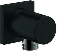 GROHE Wandanschlussbogen Rainshower, 27076 mit Au&szlig;engewinde matt black, 270762430