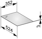 Keuco Abdeckplatte Edition 11 31320, anthrazit, B: 350, H: 3, T: 524 mm...
