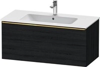 Duravit D-Neo Waschtischunterbau wandh&auml;ngend Eiche Schwarz Matt 1010x462x440...