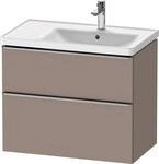 Duravit D-Neo Waschtischunterbau wandh&auml;ngend Basalt Matt 784x452x625 mm -