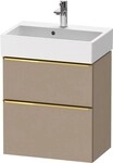 Duravit D-Neo Waschtischunterbau wandh&auml;ngend Leinen Matt 584x372x625 mm -
