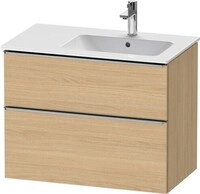 Duravit D-Neo Waschtischunterbau wandh&auml;ngend Natur Eiche Matt 810x462x625 mm -
