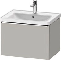 Duravit D-Neo Waschtischunterbau wandh&auml;ngend Betongrau Matt 634x452x440 mm -