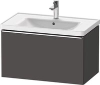 Duravit D-Neo Waschtischunterbau wandh&auml;ngend Graphit Matt 784x452x440 mm -