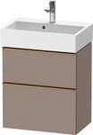 Duravit D-Neo Waschtischunterbau wandh&auml;ngend Basalt Matt 584x372x625 mm -