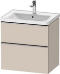 Duravit D-Neo Waschtischunterbau wandh&auml;ngend Taupe Matt 634x452x625 mm -