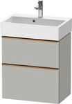 Duravit D-Neo Waschtischunterbau wandh&auml;ngend Betongrau Matt 584x372x625 mm -